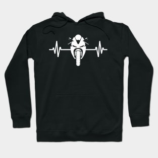 Sport Motorcycle Heartbeat Hoodie